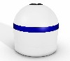 White Aqua Lantern Solar Mooring Buoy