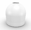White Aqua Lantern Solar Buoy